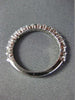 ANTIQUE .51CT ROUND DIAMOND 14KT WHITE GOLD SEMI ETERNITY RING BAND 2mm #21704