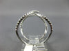 ESTATE EXTRA LARGE .80CT DIAMOND 14K WHITE GOLD 3D LOVE KNOT FRIENDSHIP FUN RING