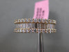ESTATE WIDE 1.25CT DIAMOND 18KT ROSE GOLD SEMI ETERNITY WEDDING ANNIVERSARY RING