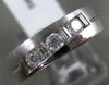 ESTATE 1.02CT DIAMOND 14K WHITE 7 STONE CHANNEL GOLD 3D WEDDING ANNIVERSARY RING