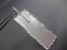 LARGE .35CT DIAMOND 14KT WHITE GOLD 3D MATTE & SHINY HAMMERED HANGING EARRINGS