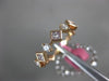 ESTATE WIDE 1.41CT WHITE & PINK DIAMOND 18K 2 TONE GOLD CLASSIC ANNIVERSARY RING