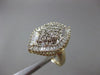 ESTATE LARGE 1.20CT ROUND & BAGUETTE DIAMOND 14K WHITE & YELLOW GOLD RING #22917