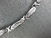 ESTATE 1.0CT DIAMOND 14KT WHITE GOLD CLASSIC PRINCESS INVISIBLE X LOVE NECKLACE