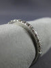 ESTATE .39CT DIAMOND 14K WHITE GOLD SHARE PRONG SEMI ETERNITY ANNIVERSARY RING