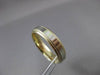 ESTATE 14KT YELLOW GOLD CLASSIC MILGRAIN HANDCRAFTED WEDDING BAND RING 5mm 23190