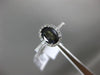 ESTATE 1.99CT DIAMOND & AAA ALEXANDRITE 14K WHITE GOLD OVAL HALO ENGAGEMENT RING