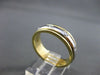 ESTATE .38CT DIAMOND 14KT TWO TONE GOLD ETOILE FLOATING ETERNITY RING 5mm #21324