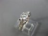 ESTATE 1.04CT DIAMOND 14KT WHITE GOLD CLASSIC FOUR PRONG ENGAGEMENT RING #25942
