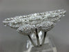 ESTATE MASSIVE 3.21CT DIAMOND 18KT WHITE GOLD 3D MARQUISE SHAPE COCKTAIL RING