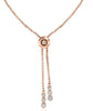 .42CT DIAMOND 18K ROSE GOLD 2 ROW BAR FLEXIBLE ADJUSTABLE SQUARE TENNIS BRACELET