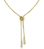 .42CT DIAMOND 18KT YELLOW GOLD 2 ROW FLEXIBLE ADJUSTABLE SQUARE TENNIS BRACELET