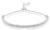 .73CT DIAMOND 18KT WHITE GOLD HEXAGON SEMI ETERNITY ADJUSTABLE TENNIS BRACELET