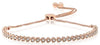 .50CT DIAMOND 18KT ROSE GOLD ROUND ADJUSTABLE HEART SHAPE LOVE TENNIS BRACELET