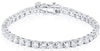 EXTRA LARGE 13.0CT ROUND DIAMOND 18KT WHITE GOLD CLASSIC 4 PRONG TENNIS BRACELET