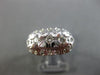 ANTIQUE WIDE .50CT DIAMOND PLATINUM 3D FILIGREE WEDDING ANNIVERSARY RING #26220