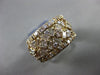 ANTIQUE WIDE 1.20CT DIAMOND 14KT YELLOW GOLD 3D X LOVE ANNIVERSARY RING #20381