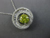 ESTATE LARGE 2.09CT WHITE & YELLOW DIAMOND 14K WHITE GOLD CIRCLE OF LIFE PENDANT