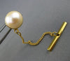 ESTATE AAA ROUND SOUTH SEA PEARL 14KT YELLOW GOLD 3D 8mm CLASSIC TIE PIN #25667