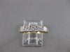 ESTATE .78CT PRINCESS DIAMOND ANNIVERSARY 14K YELLOW GOLD 3D WEDDING RING #16881