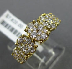 ESTATE WIDE 1.04CT DIAMOND 18KT YELLOW GOLD GRADUATING WEDDING ANNIVERSARY RING