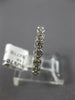 ESTATE .85CT DIAMOND 14KT WHITE GOLD MILGRAIN SIZABLE ETERNITY ANNIVERSARY RING