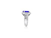 LARGE 3.51CT DIAMOND & AAA TANZANITE 14KT WHITE GOLD 3D FILIGREE ENGAGEMENT RING