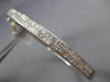 ESTATE 2.50CT PRINCESS CUT DIAMOND 14KT WHITE GOLD 2 ROW CLASSIC BANGLE BRACELET