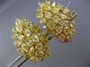 ESTATE EXTRA LARGE 9.32CT FANCY YELLOW DIAMOND 18KT YELLOW GOLD CLIP ON EARRINGS
