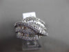 ESTATE WIDE 2.56CT DIAMOND 14KT WHITE GOLD 3D INFINITY WEDDING ANNIVERSARY RING