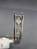 ESTATE .60CT DIAMOND 14KT WHITE GOLD 3D SQUARE SEMI MOUNT ENGAGEMENT RING #2420