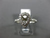 ESTATE .38CT DIAMOND 14KT WHITE GOLD PEAR SHAPE HALO SEMI MOUNT ENGAGEMENT RING