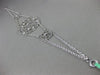 ESTATE WIDE .36CT DIAMOND 18K WHITE GOLD 3D OPEN FILIGREE ETOILE FLOWER BRACELET