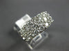 ESTATE WIDE 2.0CT DIAMOND 14KT WHITE GOLD 3D 3 ROW SHARE PRONG ANNIVERSARY RING
