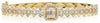 2.90CT DIAMOND 18KT YELLOW GOLD 3D ROUND CLUSTER INVISIBLE CUFF BANGLE BRACELET