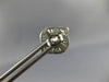 ESTATE .88CT WHITE & FANCY YELLOW DIAMOND 18KT WHITE GOLD EVIL EYE STUD EARRINGS
