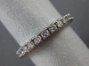 ESTATE 1.25CT ROUND CUT DIAMOND 14KT WHITE GOLD ETERNITY ANNIVERSARY RING #18586