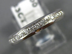 ANTIQUE .63CT ROUND CUT DIAMOND 18KT WHITE GOLD 3D CLASSIC FILIGREE RING #10894