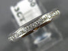 ANTIQUE .63CT ROUND CUT DIAMOND 18KT WHITE GOLD 3D CLASSIC FILIGREE RING #10894