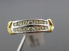 ESTATE .50CT DIAMOND 14KT TWO TONE GOLD TWO ROW V SHAPE WEDDING ANNIVERSARY RING