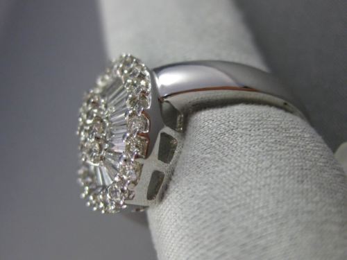 ESTATE LARGE 1.92CT DIAMOND 18K WHITE GOLD MARQUISE CLUSTER FRIENDSHIP LOVE RING