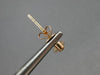 ESTATE .26CT DIAMOND 14KT ROSE GOLD 3D TEAR DROP CLASSIC HANGING EARRINGS