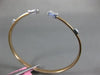 ESTATE .58CT ROUND & BAGUETTE DIAMOND 18KT WHITE & ROSE GOLD 3D BANGLE BRACELET