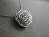 ESTATE .50CT WHITE & FANCY YELLOW DIAMOND 14K WHITE GOLD FILIGREE PENDANT #20803