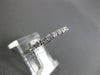 ANTIQUE .51CT ROUND DIAMOND 14KT WHITE GOLD SEMI ETERNITY RING BAND 2mm #21704