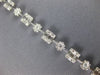 ESTATE 3.80CT ROUND & BAGUETTE DIAMOND 18KT WHITE GOLD 3D SQUARE TENNIS BRACELET