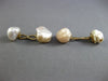 ANTIQUE LARGE PEARLS 14KT YELLOW GOLD CLASSIC BAROQUE DOUBLE SIDED CUFFLINK