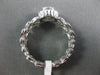 ESTATE 1.0CT DIAMOND 14K WHITE GOLD CLASSIC LEAF ETERNITY ENGAGEMENT RING #19530