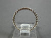 ESTATE .75CT ROUND DIAMOND 18K WHITE GOLD 3D ETERNITY WEDDING ANNIVERSARY RING