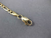 ESTATE LONG 14KT YELLOW GOLD CLASSIC FIGARO LOBSTER LOCK BRACELET #ELVINA61